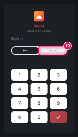Tap 'Owner' once more