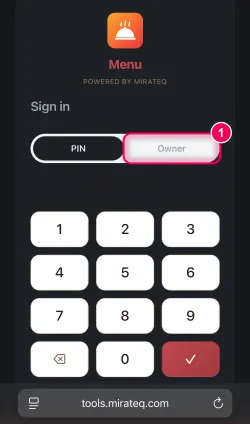 Switch to 'Owner'